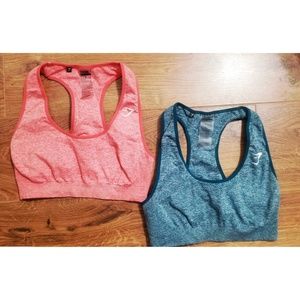 2 Gymshark Seamless sports bras